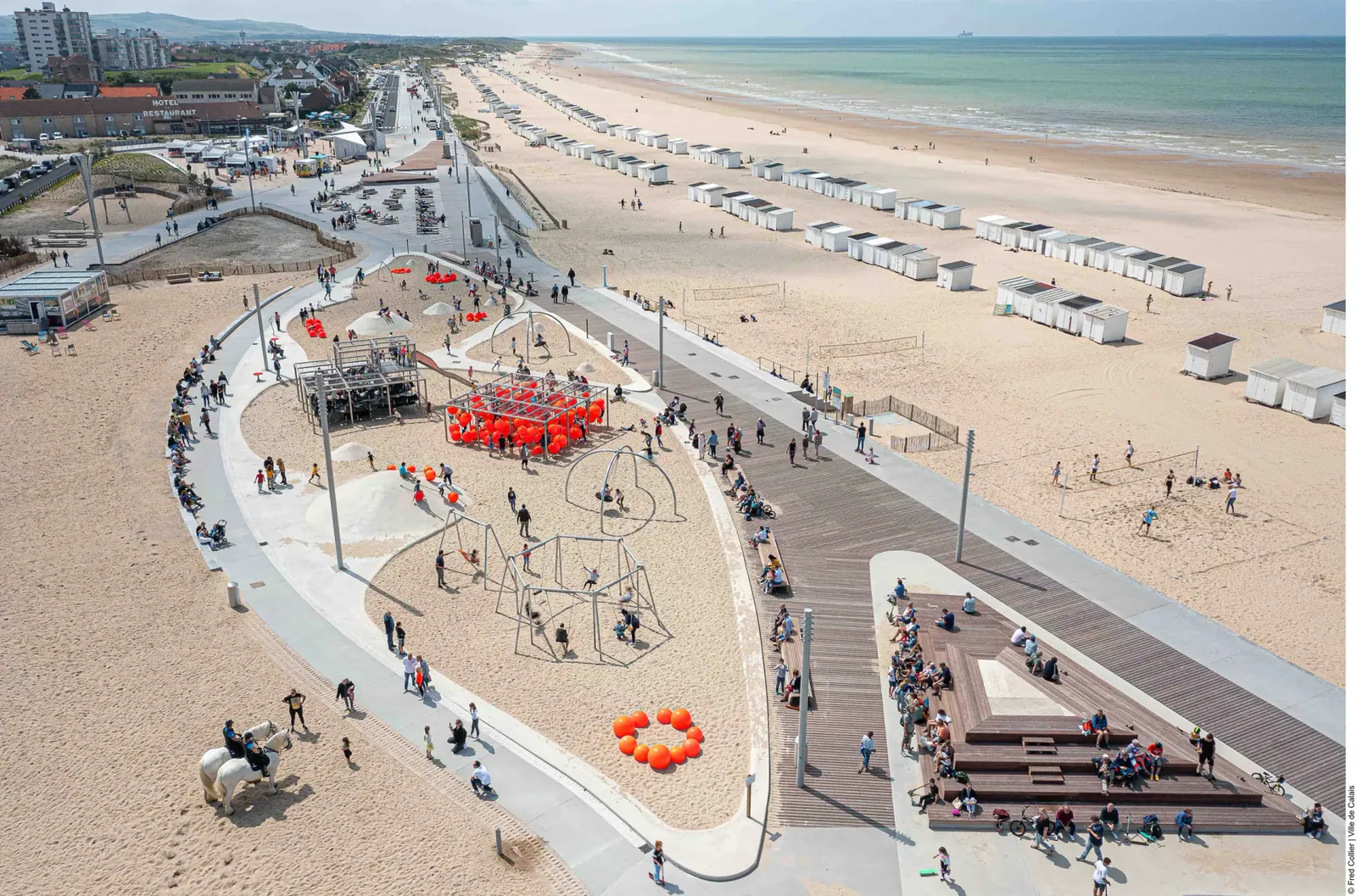 Calais ville et Côte d'Opale dans le nord de la France