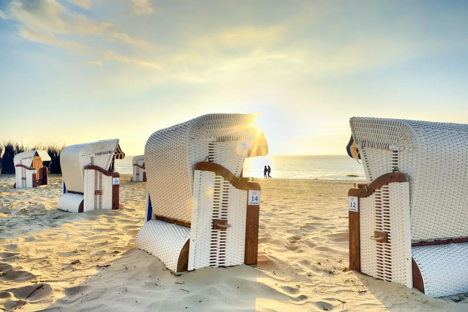Cuxhaven Côte de la mer du Nord, plage et monuments maritimes en Allemagne