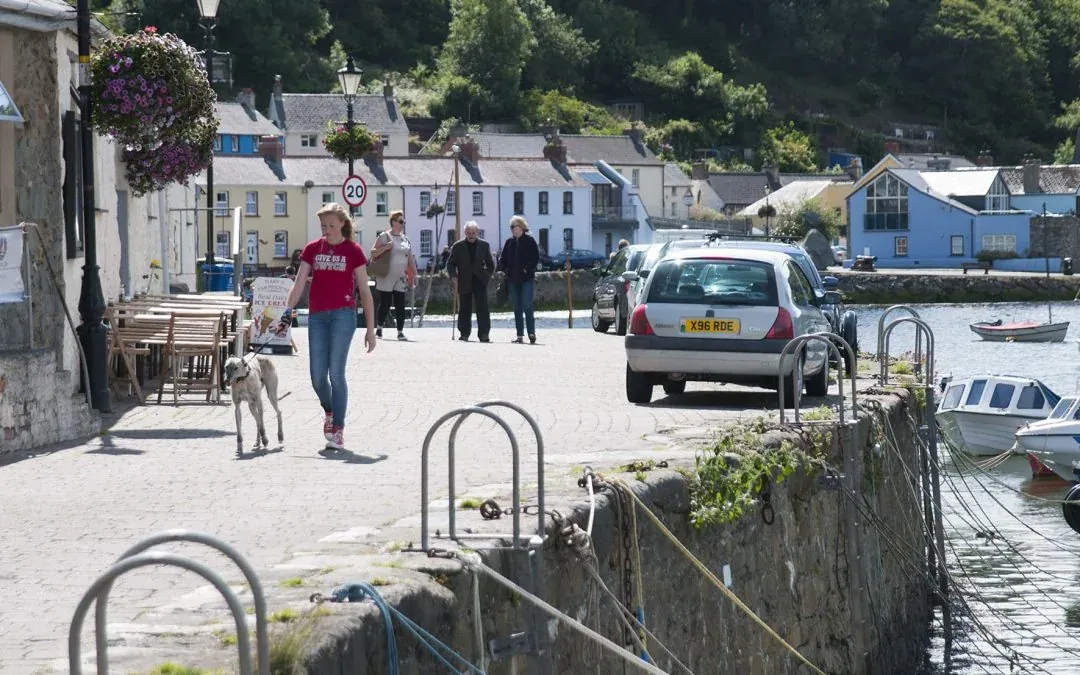 Fishguard port, paysages côtiers et Pembrokeshire au Pays de Galles