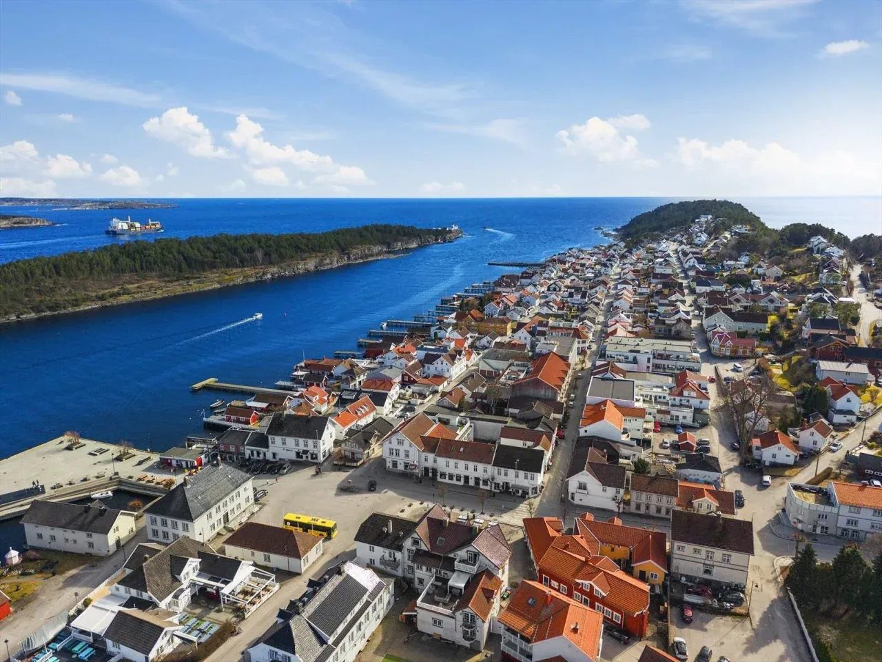 Destination du ferry Langesund