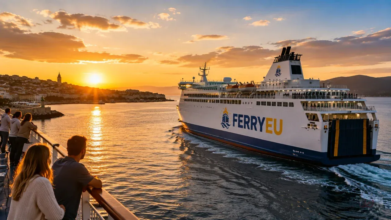 Départ de ferry des Cyclades pour Mykonos