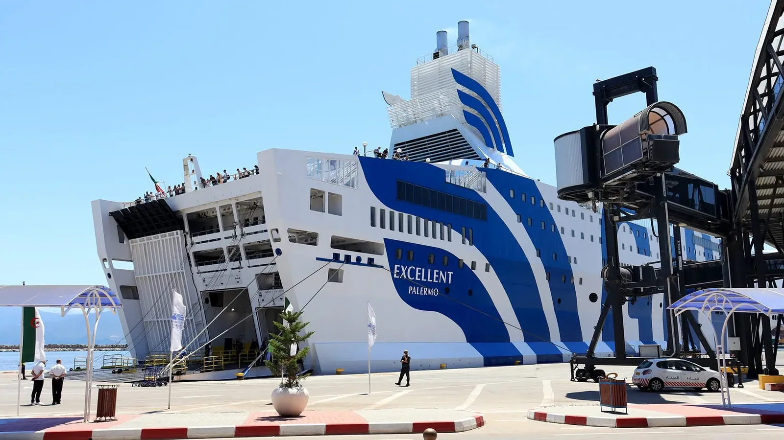 Béjaïa port de ferry dans le nord de l'Algérie