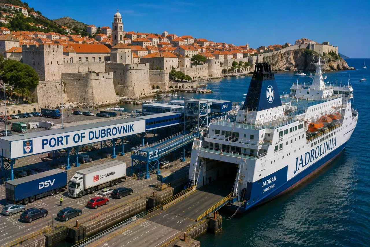 Gruž port de ferry passagers à Dubrovnik, Croatie