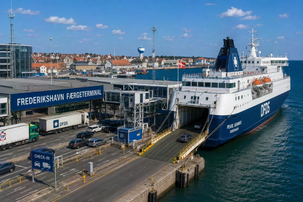 Terminal de ferries voyageurs Frederikshavn à Jutland Nord, Danemark