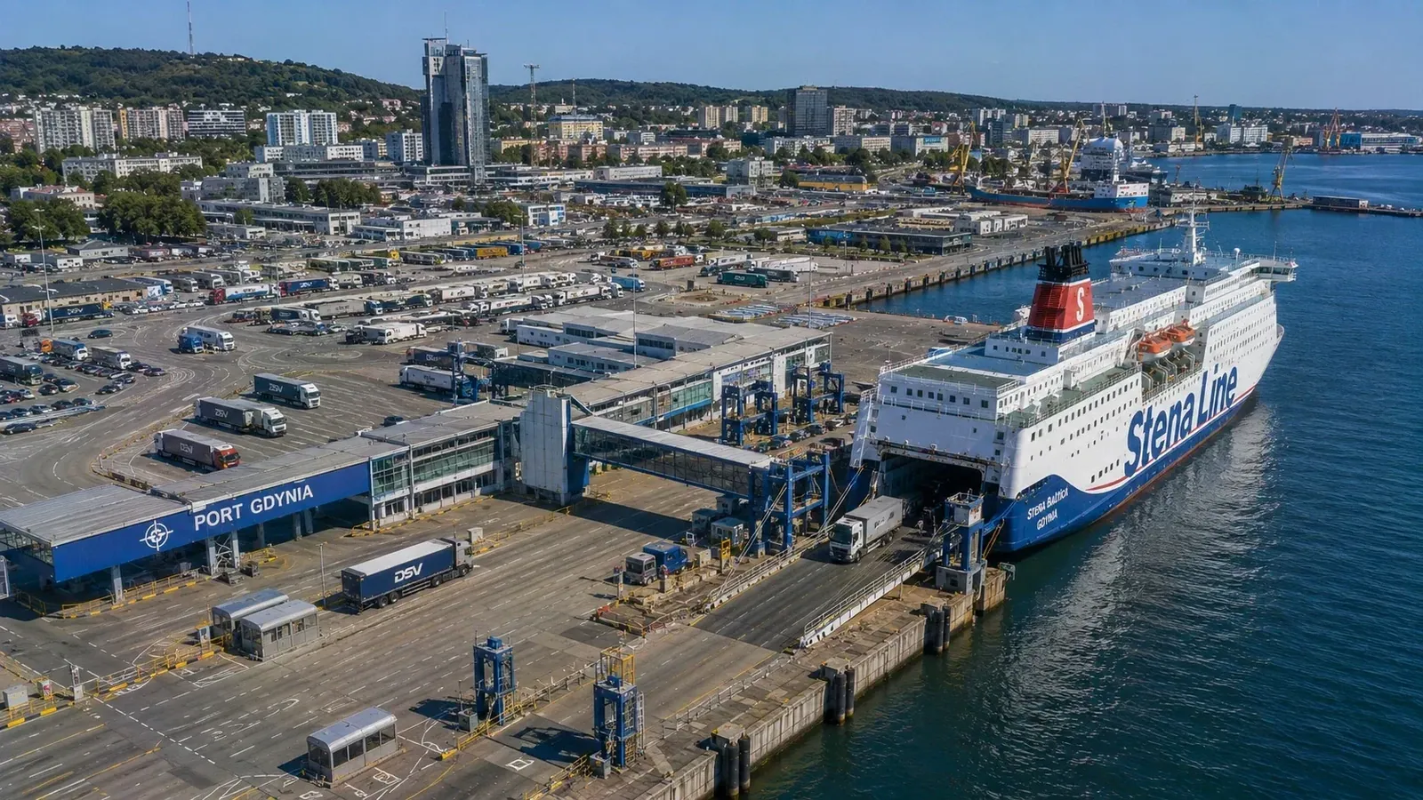 Terminal de ferry passagers Stena Line à Gdynia, Pologne