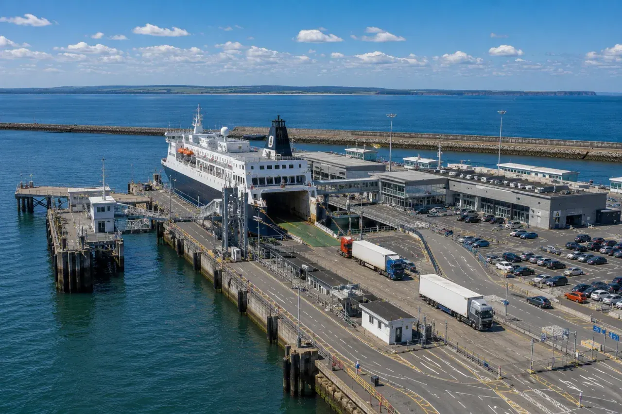 Port danois de ferry représentant Rødby