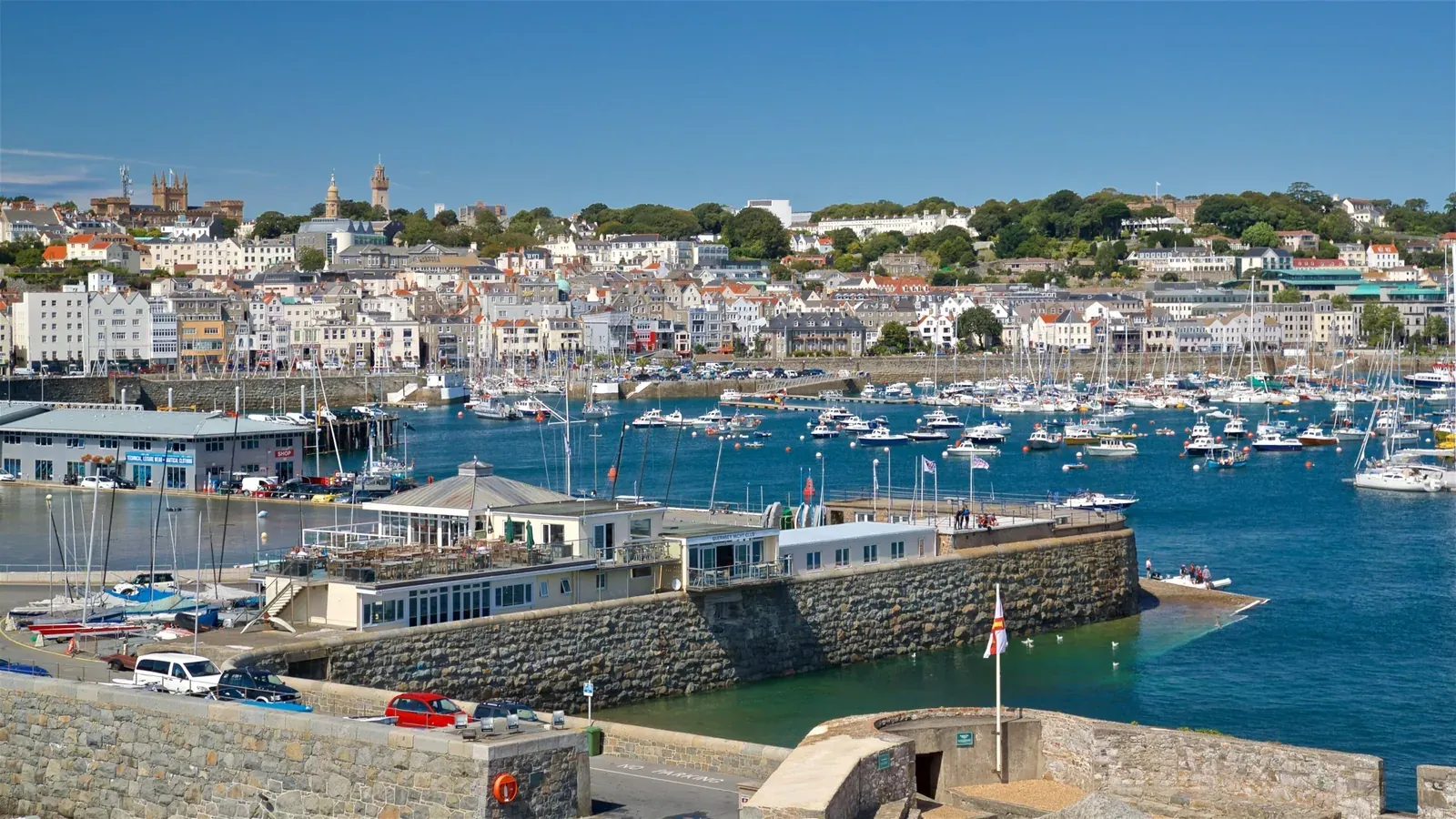 Guernsey port de ferry à Saint-Pierre-Port
