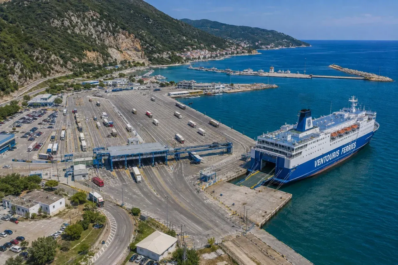Port de ferry Igoumenitsa en Grèce occidentale