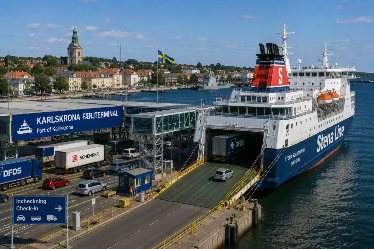Stena Line ferry au terminal de ferry Karlskrona