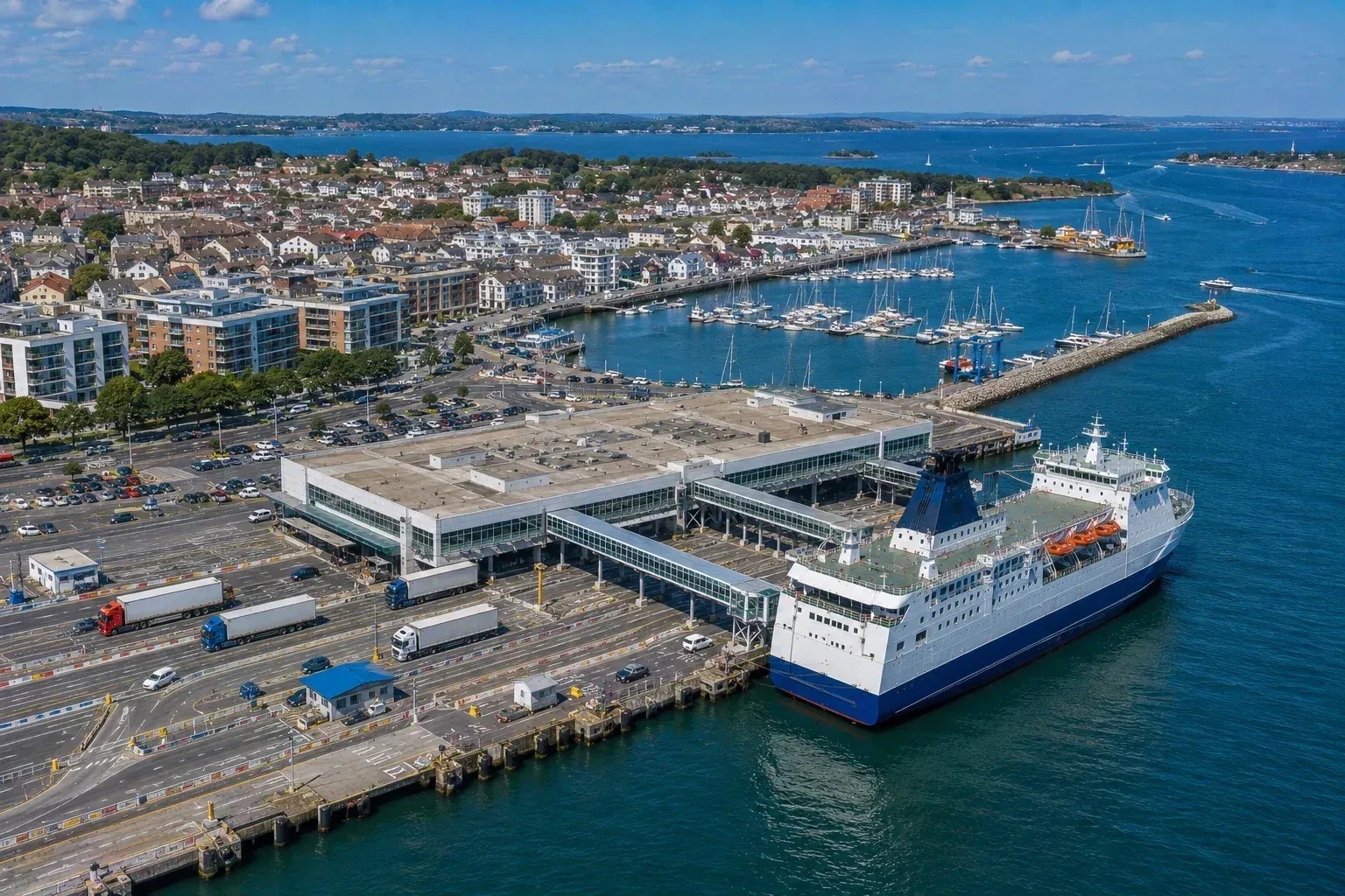 Poole port de ferry dans le Dorset
