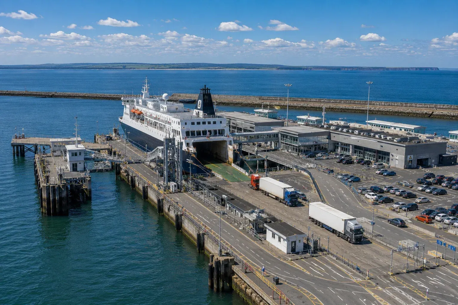 Rosslare port de ferry en Irlande