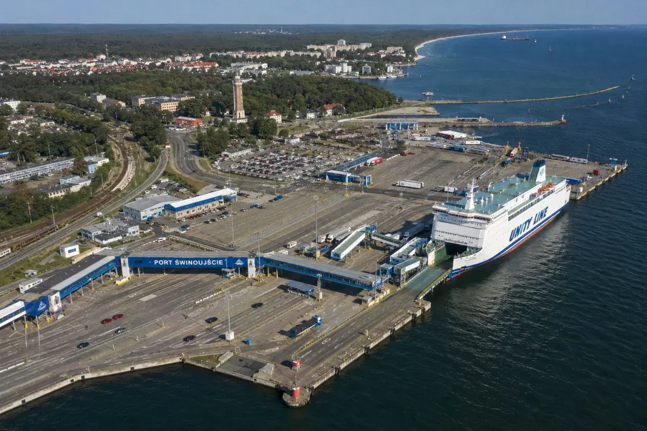 Świnoujście port de ferry en Pologne