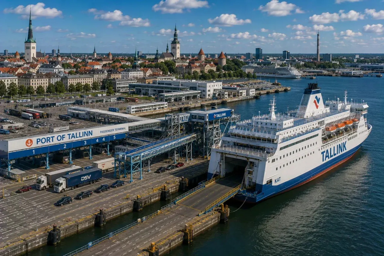 Tallinn Zone du port et du terminal des ferries
