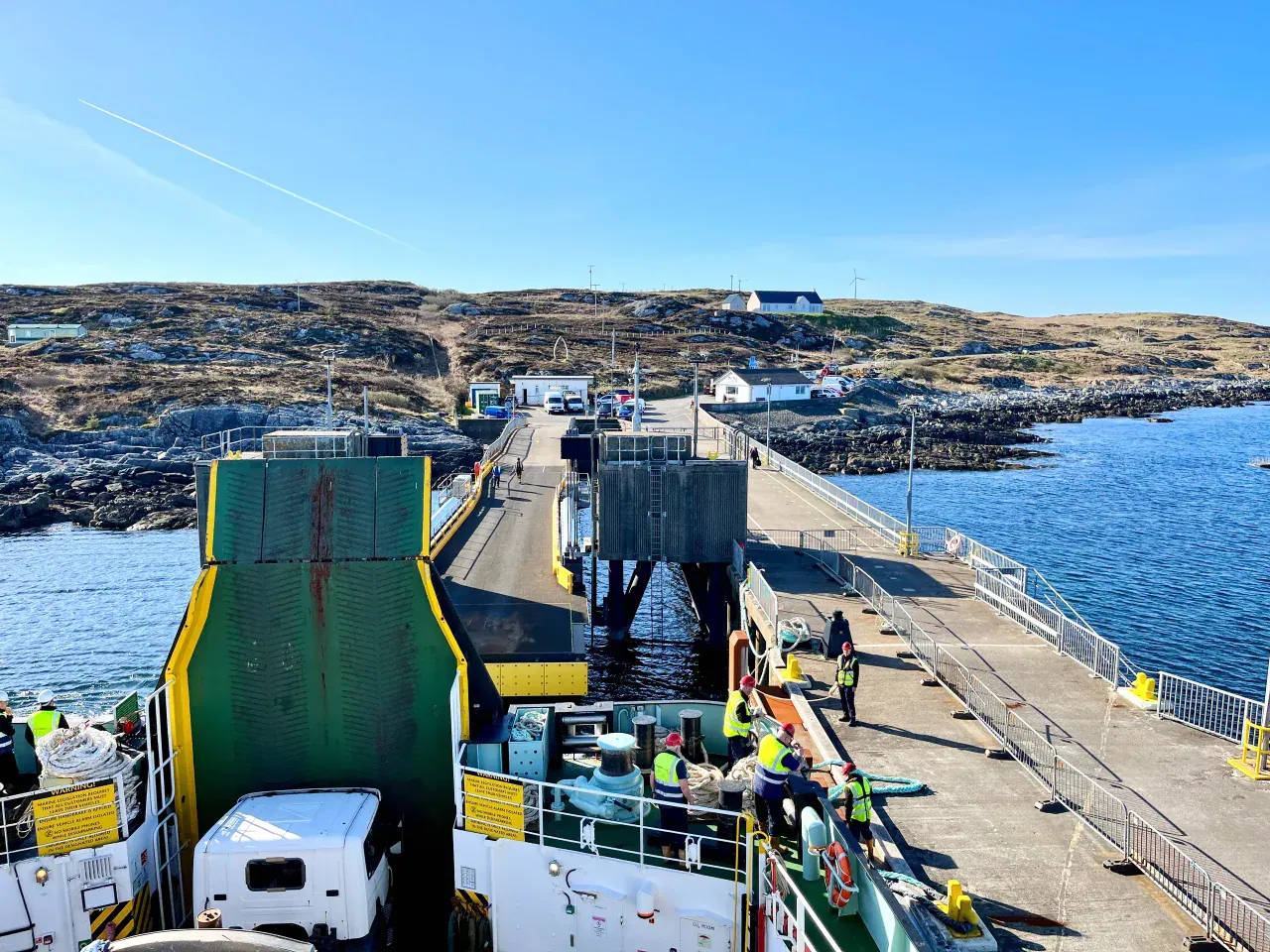 Paysage de ferry côtier Tiree