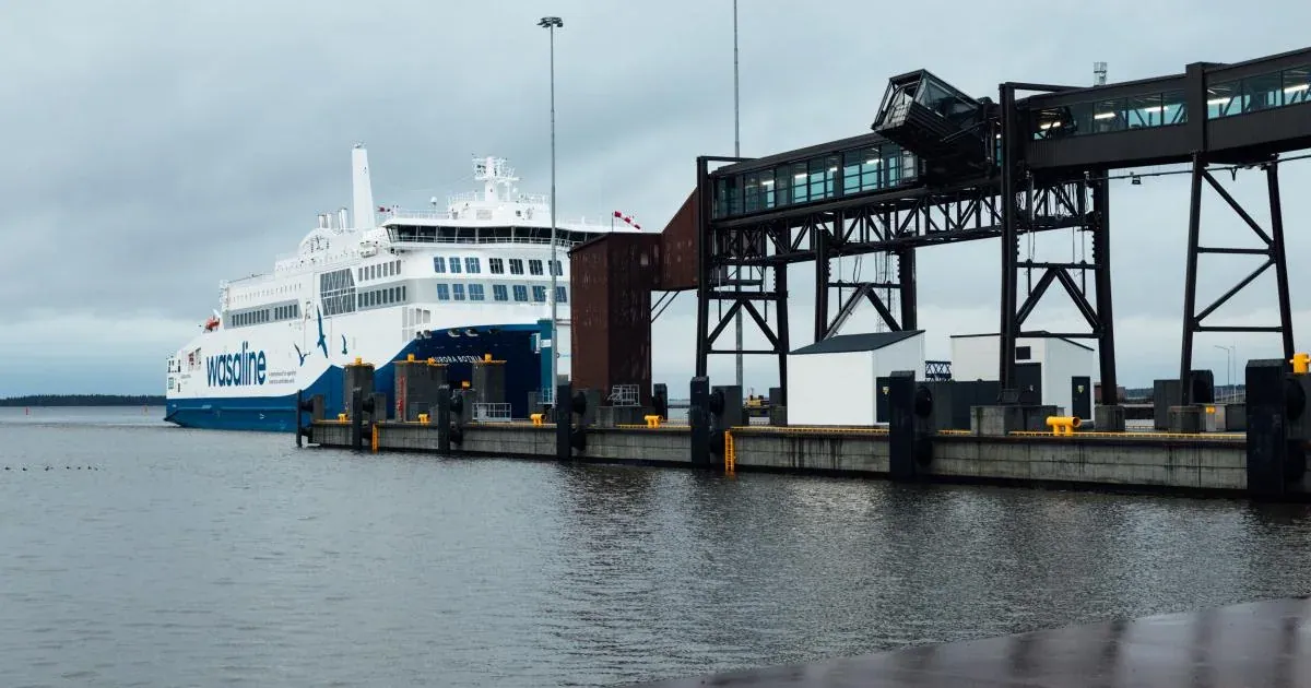 Port de ferry Vaasa en Finlande