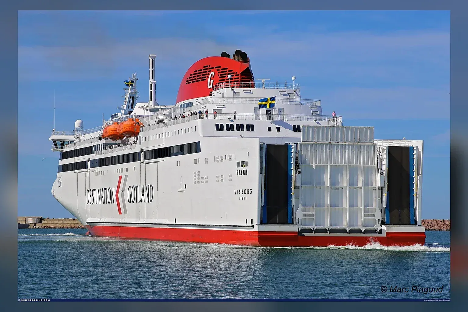 Destination Gotland ferry naviguant entre la Suède continentale et Gotland