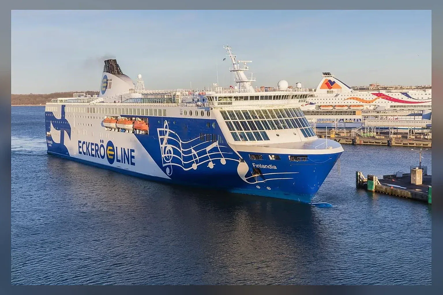 Eckerö Line ferry à passagers traversant le golfe de Finlande