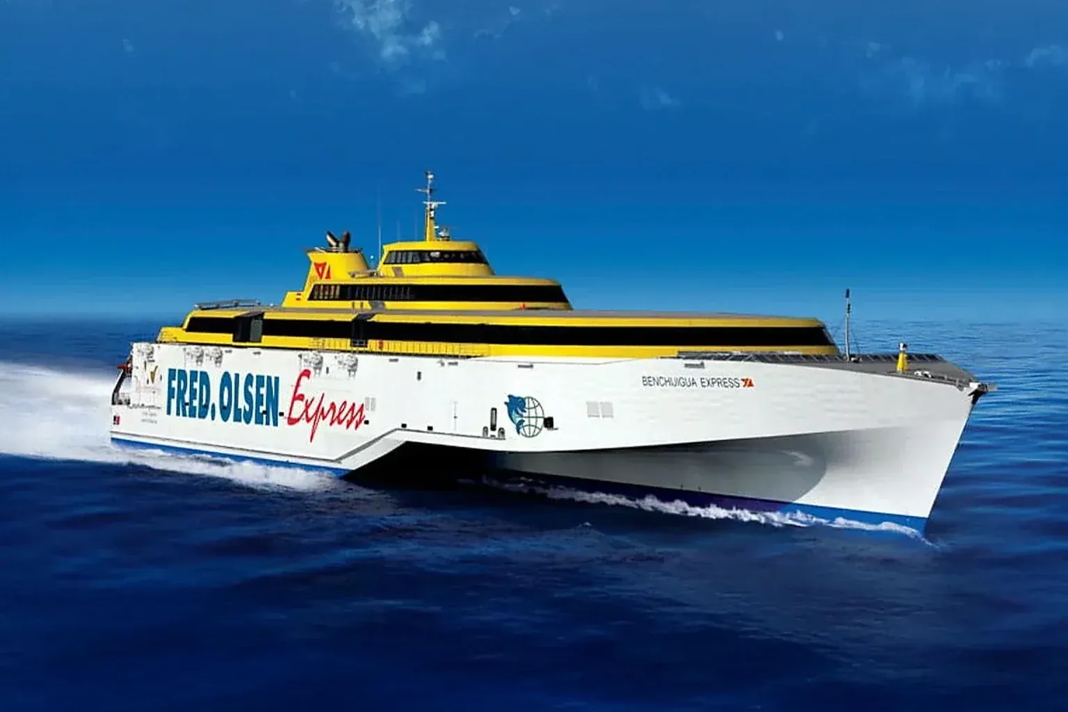 Fred. Olsen Express ferry rapide naviguant dans les îles Canaries