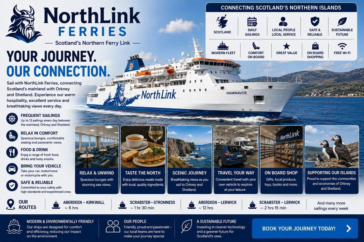 NorthLink Ferries ferry pour passagers et véhicules naviguant dans le nord de l'Écosse