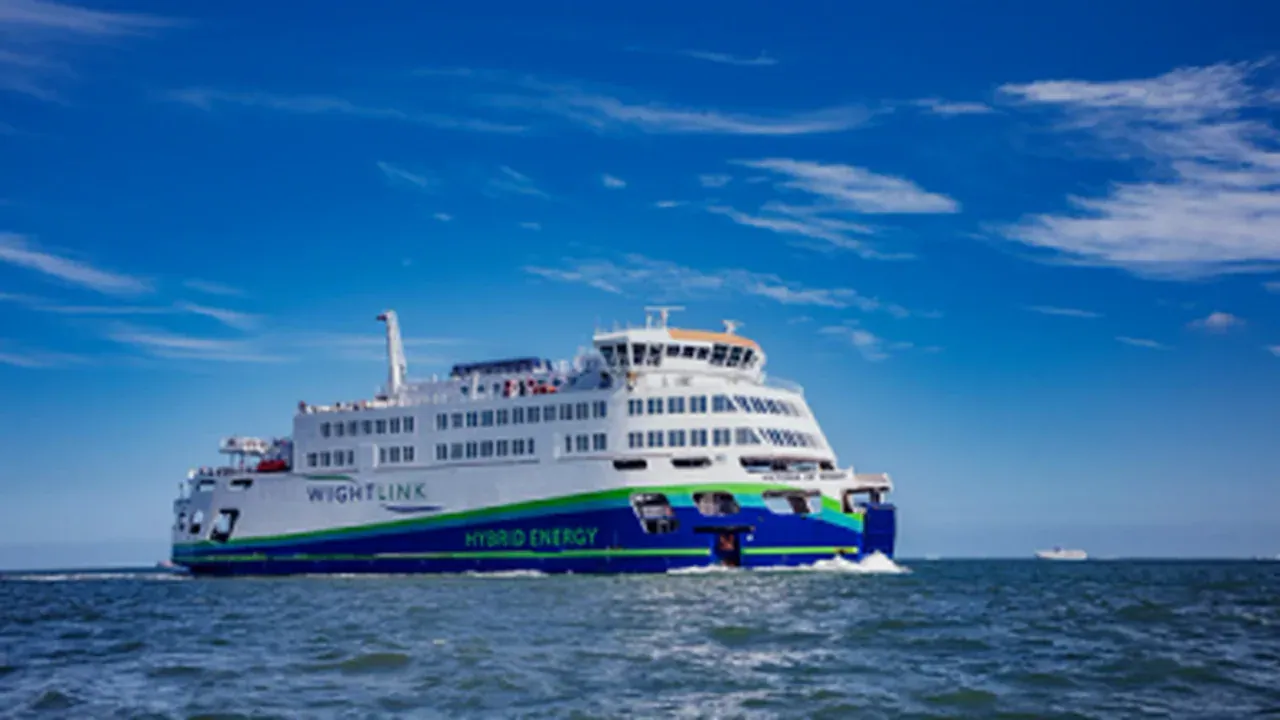Victoria de Wight ferry sur le Solent