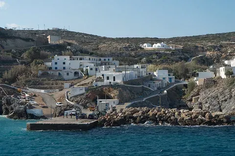 Vue d'Antikythira, Grèce