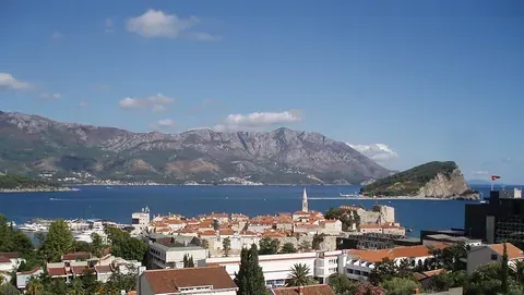 Vue de Budva, Monténégro