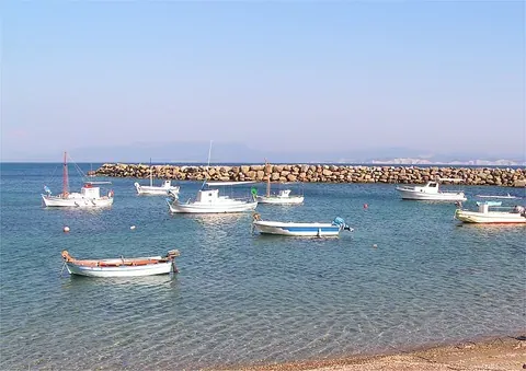 Vue d'Ereikoussa, Grèce