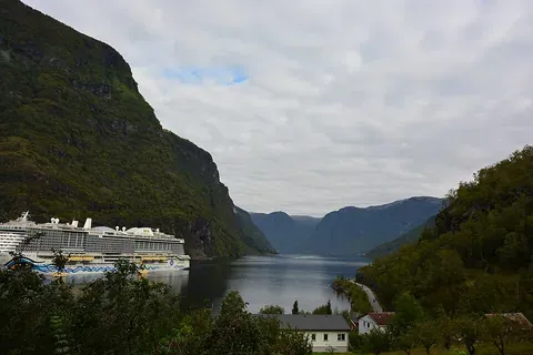 Vue de Flåm, Norvège