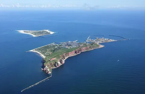 Vue de Heligoland, Allemagne