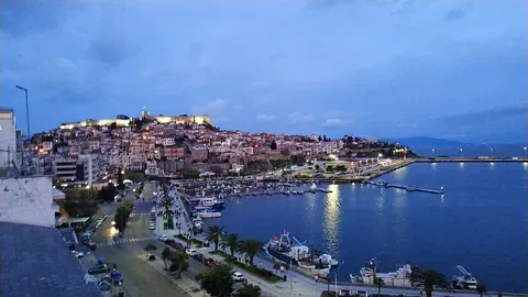 Vue de Kavala, Grèce