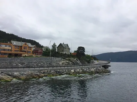 Vue de Lavik, Norvège