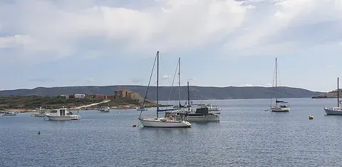Vue de Lavrio, Grèce