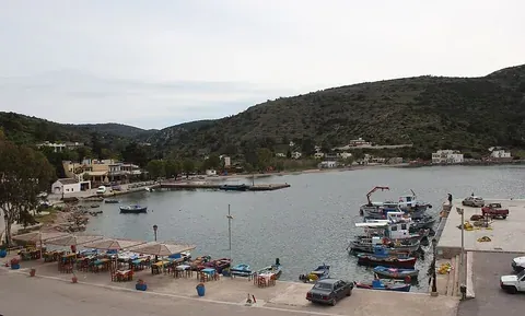 Vue de Mesta (Chios), Grèce