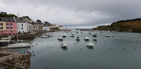 Vue sur Sauzon Belle-ile, France