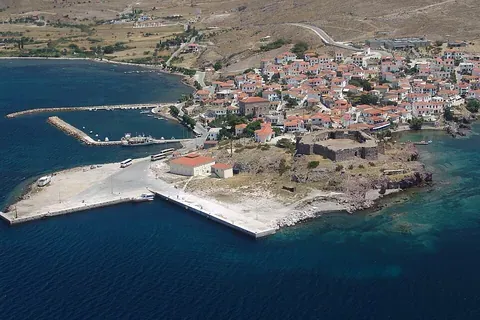 Vue de Sigri, Grèce