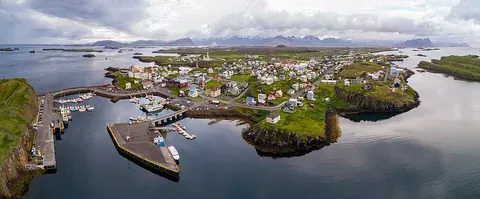 Vue de Stykkisholmur, Islande