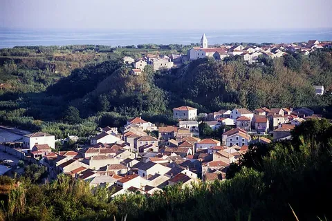 Vue de Susak, Croatie