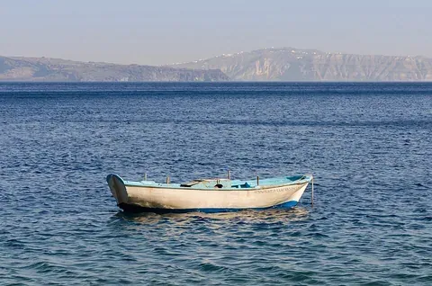Vue de la thirasie, Grèce
