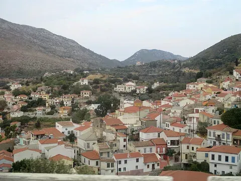 Vue de Vathi, Grèce