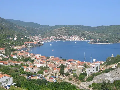 Vue de Vis, Croatie
